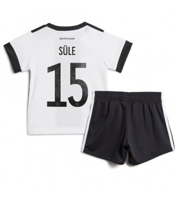 Tyskland Niklas Sule #15 babykläder Hemmatröja barn VM 2022 Korta ärmar (+ Korta byxor)